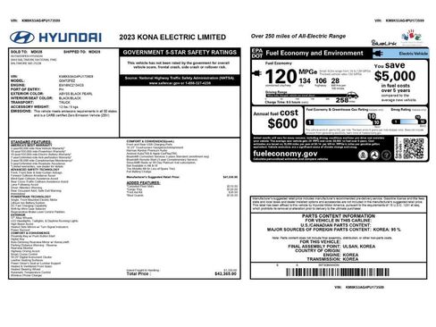 Used 2023 Hyundai Kona Limited FWD image 2