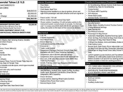 Used 2019 Chevrolet Tahoe LS image 8