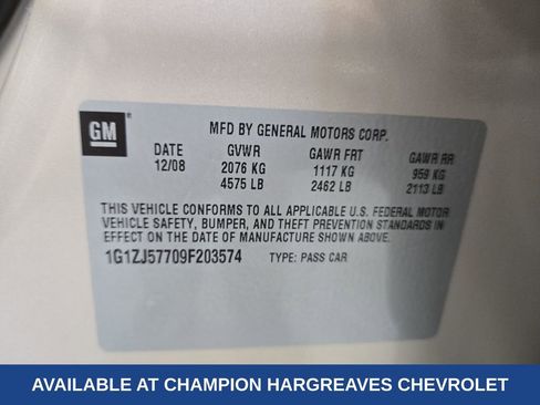 Used 2009 Chevrolet Malibu LT w/ HFV6 Engine Package image 43