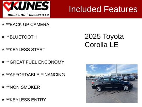 Used 2025 Toyota Corolla LE image 2