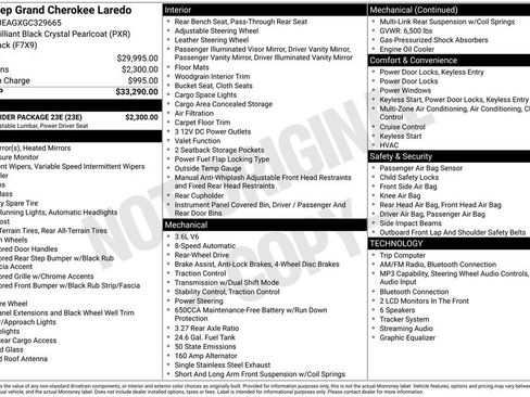Used 2016 Jeep Grand Cherokee Laredo w/ Quick Order Package 23E RWD image 9