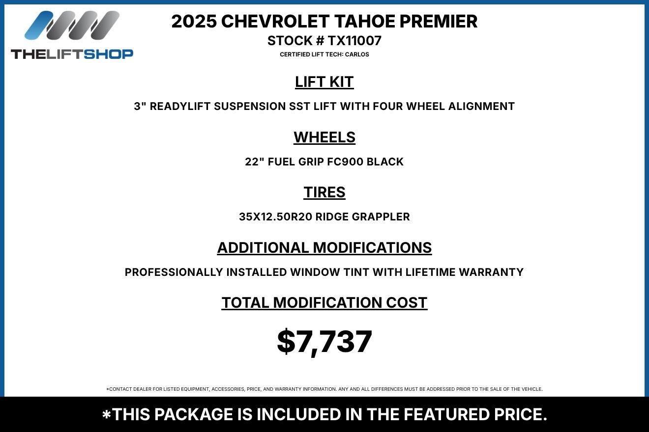 Used 2025 Chevrolet Tahoe Premier AWD/4WD image 2