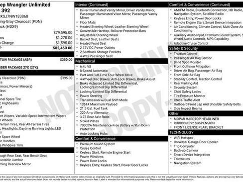 Used 2022 Jeep Wrangler Unlimited Rubicon w/ Trailer Tow Package image 30