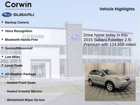 Used 2015 Subaru Forester 2.5i Premium w/ All-Weather Package AWD/4WD image 6