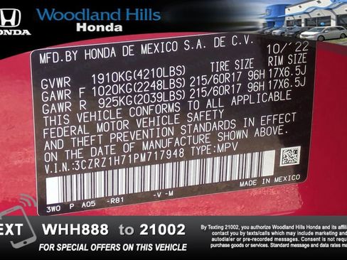 Used 2023 Honda HR-V EX-L image 27