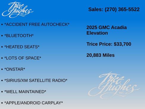 Used 2025 GMC Acadia Elevation FWD image 7