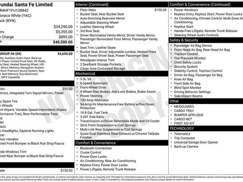 Used 2015 Hyundai Santa Fe Limited w/ Option Group 04 FWD image 3