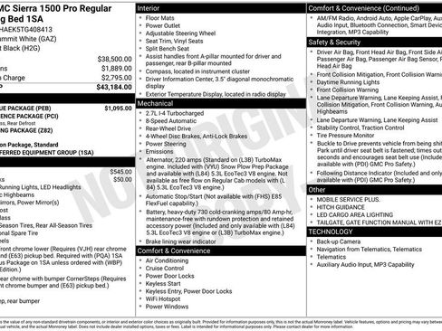 New 2026 GMC Sierra 1500 Pro w/ Pro Value Package RWD image 14