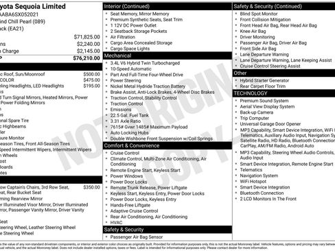 Certified 2025 Toyota Sequoia Limited AWD/4WD image 25
