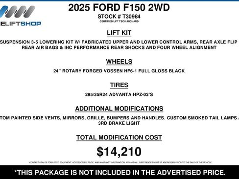 Used 2025 Ford F150 XL w/ Equipment Group 103A High image 2