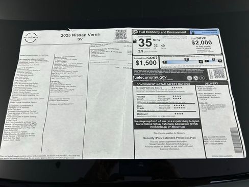 Used 2025 Nissan Versa SV w/ Trunk Package image 31