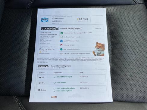 Used 2018 Subaru Outback 2.5i Limited w/ Popular Package #2 image 39