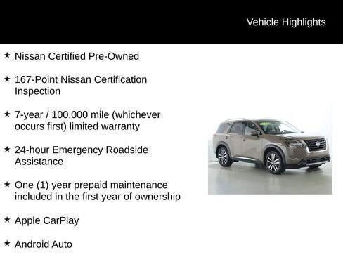 Certified 2024 Nissan Pathfinder Platinum image 4