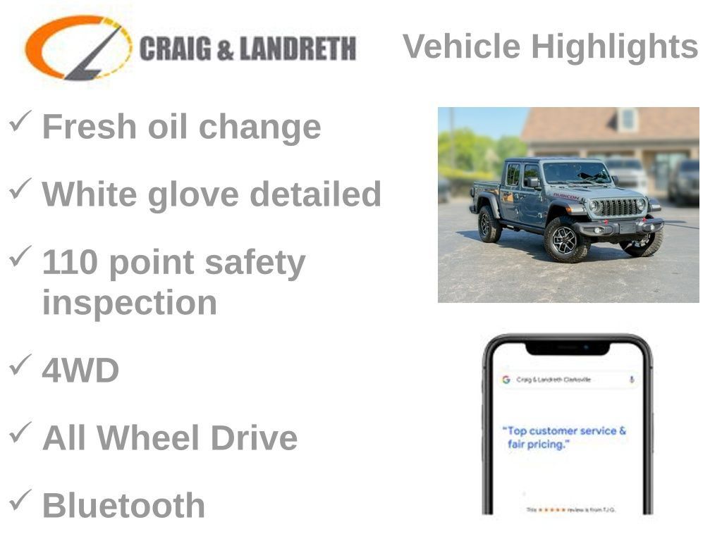 Used 2025 Jeep Gladiator Rubicon w/ Convenience Group AWD/4WD image 6