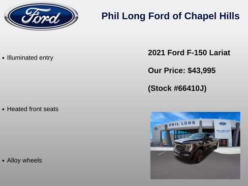 Used 2021 Ford F150 Lariat w/ Equipment Group 502A High AWD/4WD image 16