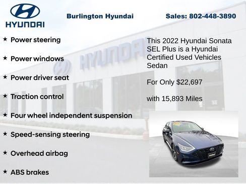 Used 2022 Hyundai Sonata SEL Plus image 13