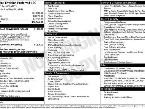 Used 2021 Buick Envision Preferred image 45