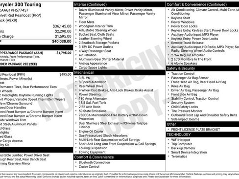 Used 2023 Chrysler 300 Touring w/ Sport Appearance Package image 29