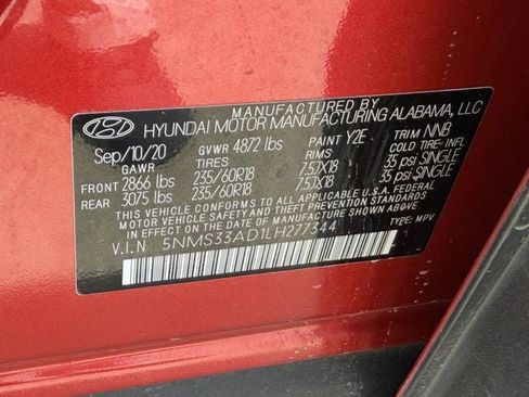 Used 2020 Hyundai Santa Fe SEL w/ Convenience Package image 33