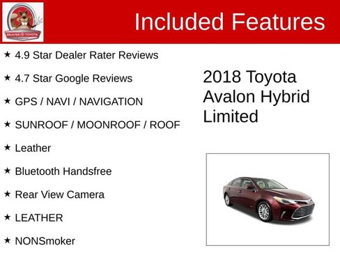 Used 2018 Toyota Avalon Limited image 4