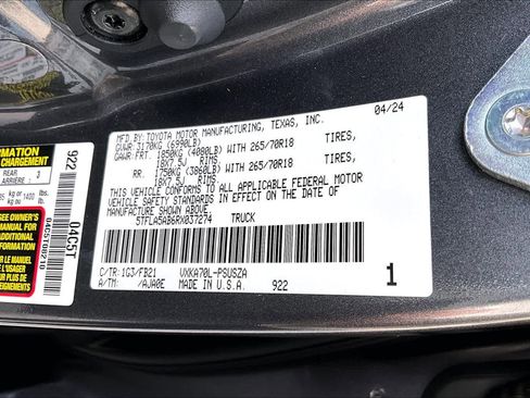 Used 2024 Toyota Tundra SR5 w/ SR5 Convenience Package image 32