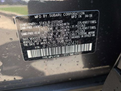 New 2026 Subaru Outback Wilderness AWD/4WD image 33