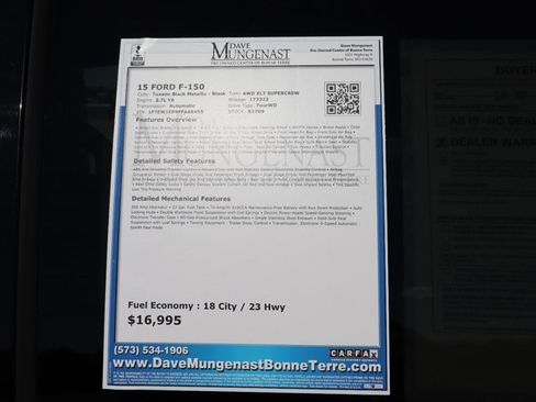 Used 2015 Ford F150 XLT w/ Equipment Group 302A Luxury AWD/4WD image 21