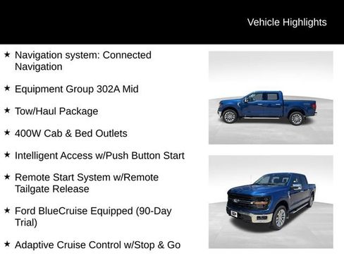 Used 2024 Ford F150 XLT w/ Equipment Group 302A MID AWD/4WD image 3