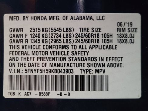 Used 2019 Honda Pilot EX-L image 33