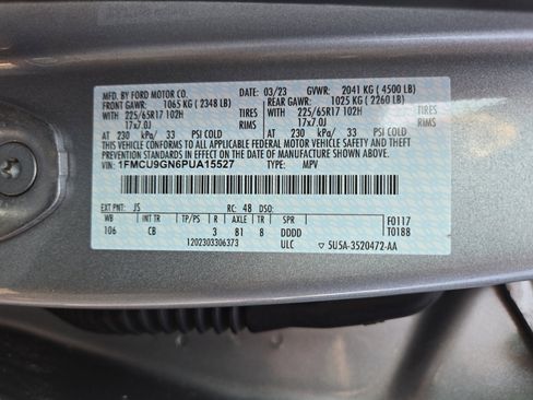 Certified 2023 Ford Escape Active AWD/4WD image 27