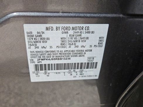 Certified 2024 Ford Edge SEL w/ Convenience Package AWD/4WD image 38