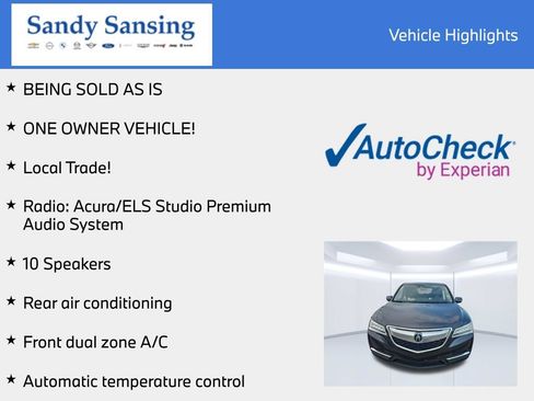 Used 2016 Acura MDX w/ Technology Package FWD image 7