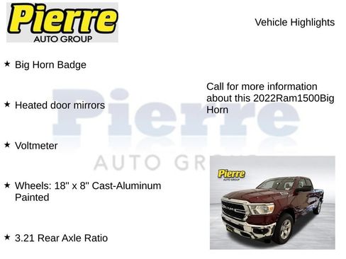 Used 2022 RAM 1500 Big Horn AWD/4WD image 14