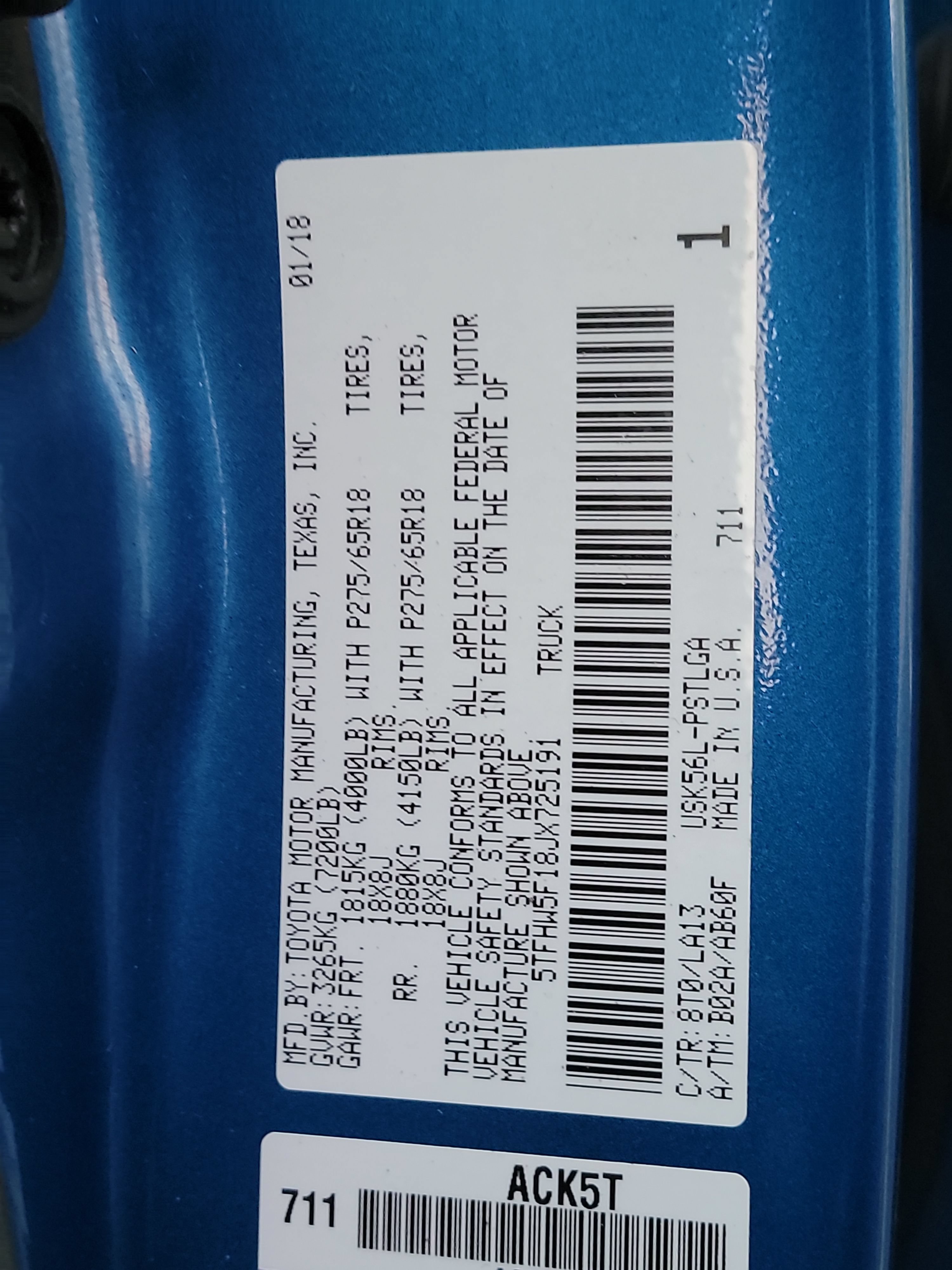 Used 2018 Toyota Tundra Limited AWD/4WD image 32