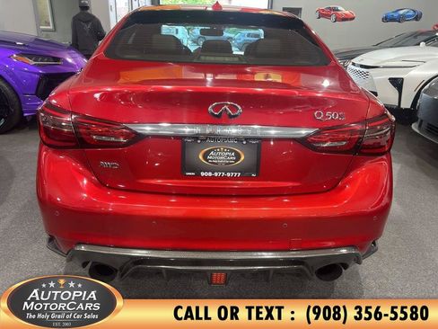 Used 2019 INFINITI Q50 Red Sport 400 w/ Sensory Package AWD/4WD image 4