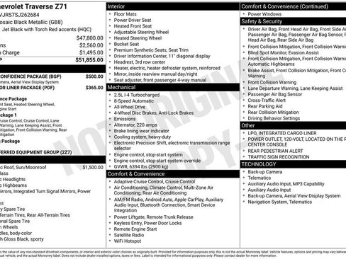 Used 2025 Chevrolet Traverse Z71 w/ Driver Confidence Package AWD/4WD image 13