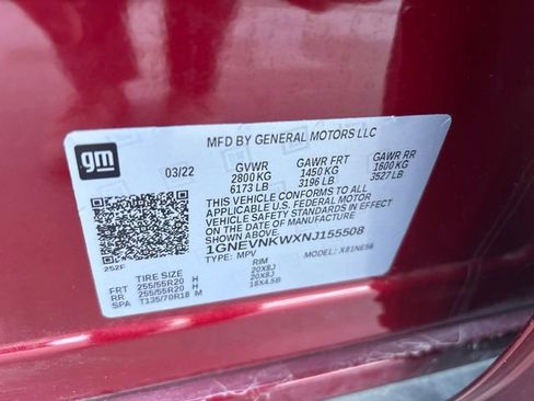 Certified 2022 Chevrolet Traverse High Country w/ LPO, Floor Liner Package image 34