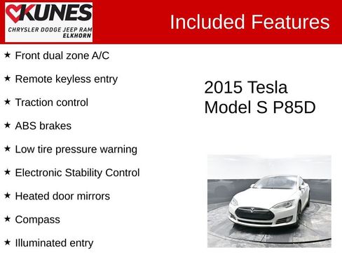 Used 2015 Tesla Model S P85D image 3