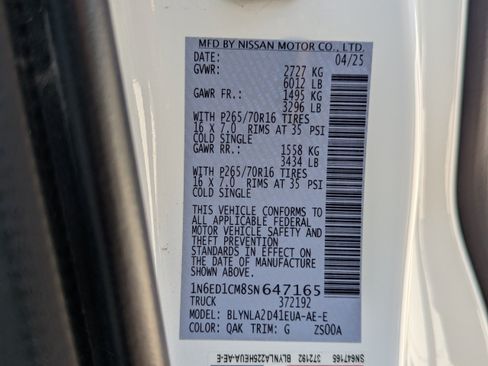 Used 2025 Nissan Frontier S AWD/4WD image 46