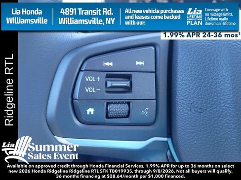 New 2026 Honda Ridgeline RTL image 19