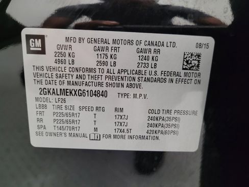 Used 2016 GMC Terrain SLE FWD image 33