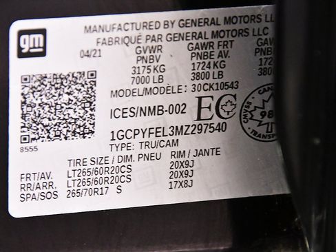 Used 2021 Chevrolet Silverado 1500 LT Trail Boss w/ Convenience Package II image 16