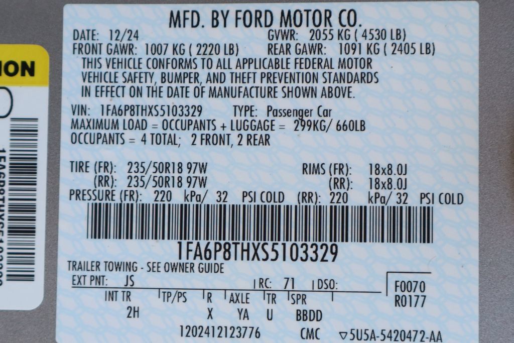 Used 2025 Ford Mustang Coupe RWD image 46