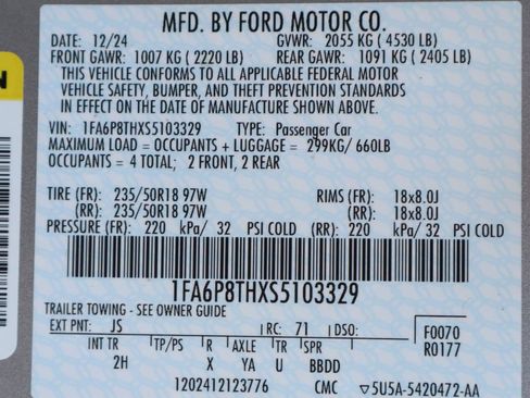 Used 2025 Ford Mustang Coupe RWD image 46