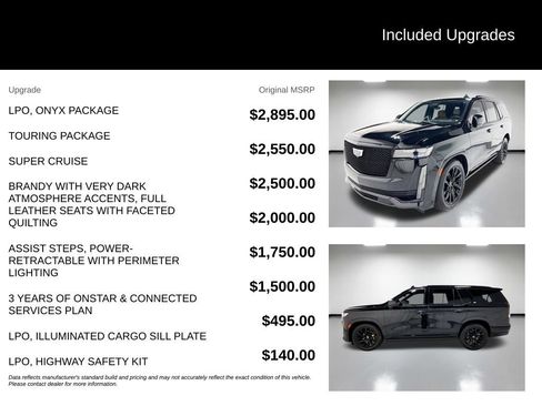 Used 2023 Cadillac Escalade Sport w/ LPO, ONYX Package AWD/4WD image 7