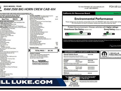 Certified 2025 RAM 2500 Big Horn