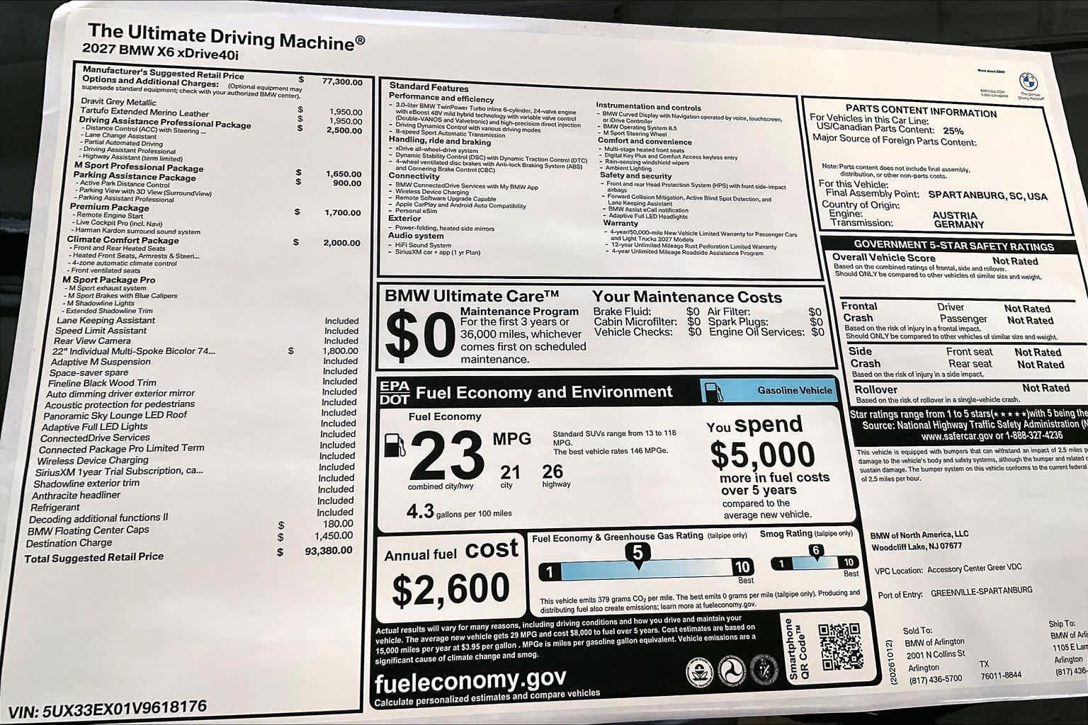 New 2027 BMW X6 xDrive40i AWD/4WD image 19