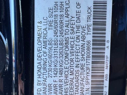 New 2026 Honda Ridgeline Sport image 22