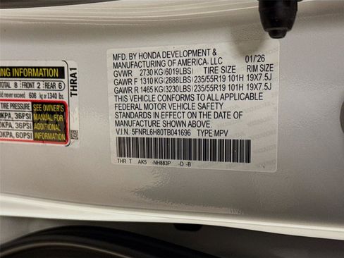 New 2026 Honda Odyssey Touring image 33