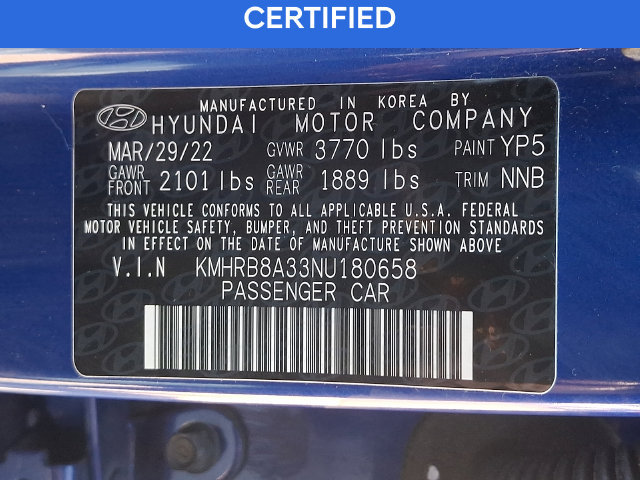 Certified 2022 Hyundai Venue SE FWD image 27